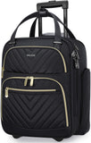 Winilla Carry - on Underseat 16 - inch Luggage with Wheels, Softside Rolling Carry - on, Lightweight Travel Suitcase for Men Women, Personal Item Rolling Travel Bag