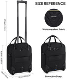 Winilla Carry - on Underseat 16 - inch Luggage with Wheels, Softside Rolling Carry - on, Lightweight Travel Suitcase for Men Women, Personal Item Rolling Travel Bag