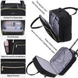Winilla Carry - on Underseat 16 - inch Luggage with Wheels, Softside Rolling Carry - on, Lightweight Travel Suitcase for Men Women, Personal Item Rolling Travel Bag