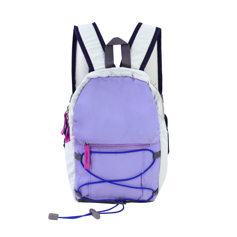 WisePoint 4L Mini Backpack, 8 Inches Lightweight Hiking Backpack for Women, Small Travel Rucksack for Outdoor Sport, Walking (Grey Purple)