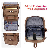 WITZMAN Canvas Backpack Large Carry On Travel Backpack Duffel Bag Fit 18 inch Laptop Sling Bag for Men Women Convertible Crossbody Chest Bag