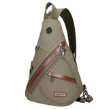 WITZMAN Canvas Backpack Vintage Travel Backpack Large Laptop Bags Convertible Shoulder Rucksack Canvas Sling Bag Sling Backpack Crossbody Chest Bag