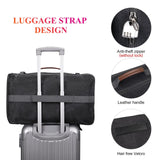 WITZMAN Canvas Backpack Vintage Travel Backpack Large Laptop Bags Convertible Shoulder Rucksack(A519 - 1 Black)
