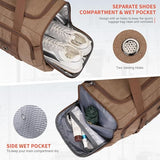 WITZMAN Canvas Duffle Bag for Men 3 in 1 Convertible Backpack 40L Travel