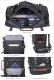 WITZMAN Canvas Travel Backpack Large Laptop Bags Convertible Shoulder Toiletry Bag Hanging Dopp Kit Organizer Water-resistant