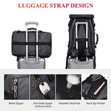 WITZMAN Carry on Travel Backpack for Men Airline Approved Convertible Nylon Duffle Backpack and Toiletry Bag Large Hanging Multi-organization Bathroom Bag