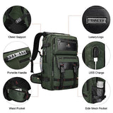 WITZMAN Carry On Travel Backpack for Men Duffle Bags Fit 17 Inch Laptop Airline Approved Laptop Backpack and Toiletry Bag Large Hanging Multi-organization Bathroom Bag