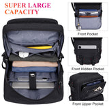 WITZMAN Carry On Travel Backpack for Men Duffle Bags Fit for 17 Inch Laptop Airline Approved Laptop Backpack(B685 Black)