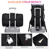 WITZMAN Carry On Travel Backpack for Men Duffle Bags Fit for 17 Inch Laptop Airline Approved Laptop Backpack(B685 Black)