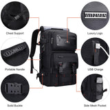 WITZMAN Carry On Travel Backpack for Men Duffle Bags Fit for 17 Inch Laptop Airline Approved Laptop Backpack(B685 Black)