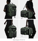 WITZMAN Carry On Travel Backpack for Men Large Convertible 45L Duffle Bag Airline Approved and Toiletry Bag Lightweight Hanging Bathroom Bag Water-resistant Dopp Kit