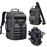 WITZMAN Carry On Travel Backpack for Men Large Convertible 45L Duffle Bag fit 17 Inch Laptop Airline Approved and Sling Bag Travel Sling Backpack Lightweight Casual Daypack