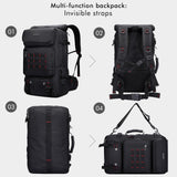 WITZMAN Carry on Travel Backpack for Men Women Airline Approved Convertible Nylon Duffle Backpack Luggage Bag (B682 Black)