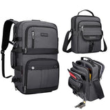 WITZMAN Carry on Travel Backpack for Men Women Laptop Backpack with USB Charging Port Airline Approved and Crossbody Bags Lightweight Casual Messenger Bag