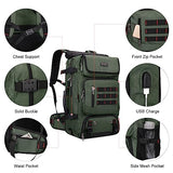 WITZMAN Convertible Travel Backpack for Men - Airline Approved, Nylon Duffle Backpack with Multi-organization, Hanging Toiletry Bag