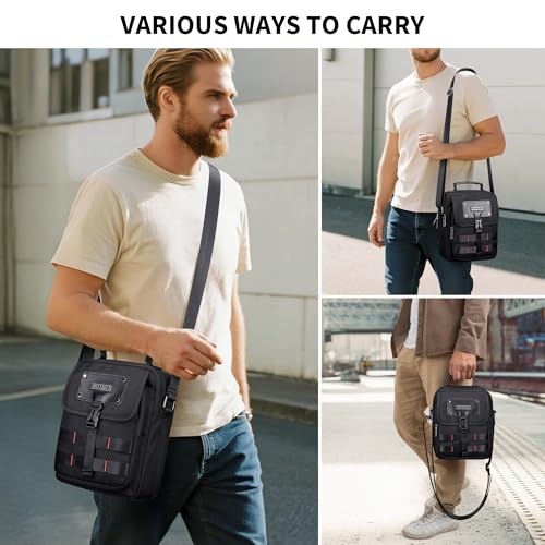WITZMAN Crossbody Bag for Men Lightweight Man Purse Messenger Bag
