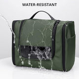 WITZMAN Men's Large 45L Convertible Travel Backpack with 17 Inch Laptop Compartment and Toiletry Bag, Green, 12.6 x 20.5 x 10.63 inches