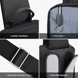 WITZMAN Mens Sling Bag Nylon Multiple Pockets Crossbody Shoulder Bag