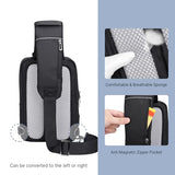 WITZMAN Mens Sling Bag Nylon Multiple Pockets Crossbody Shoulder Bag