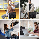 WITZMAN Messenger Bag for Men Nylon Large Laptop Bag Fits 15.6 Inch
