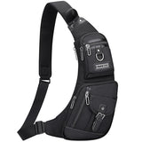WITZMAN Slim Sling Bag for Men Crossbody Lightweight Chest Bag Casual