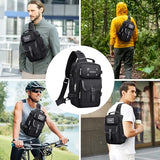WITZMAN Sling Bag for Men Casual Crossbody Bag Fits 9.7 Inch Ipad