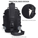 WITZMAN Sling Bag for Men Casual Crossbody Bag Fits 9.7 Inch Ipad