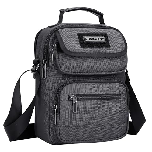 WITZMAN Small Mens Crossbody Bag Nylon Messenger Bag