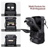WITZMAN Travel Backpack for Men and Women Convertible Duffle Luggage Bag fit 17 Inch Laptop Carry On Bags for Airplane and Sling Bag with USB Charging Port Lightweight Crossbody Bags Casual Daypack