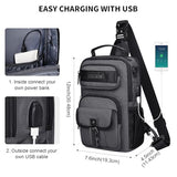 WITZMAN Travel Backpack for Men and Women Convertible Duffle Luggage Bag fit 17 Inch Laptop Carry On Bags for Airplane and Sling Bag with USB Charging Port Lightweight Crossbody Bags Casual Daypack