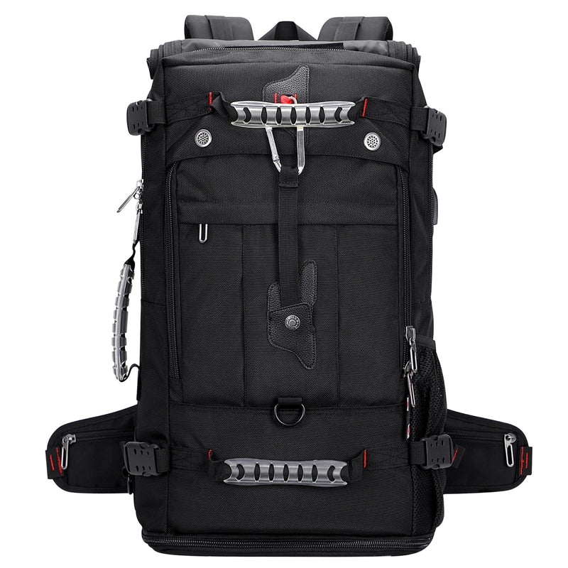 WITZMAN Travel Backpack for Men and Women Convertible Duffle Luggage Bag fit 17 Inch Laptop Carry On Bags for Airplane (B681 Black)