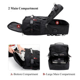WITZMAN Travel Backpack for Men and Women Convertible Duffle Luggage Bag fit 17 Inch Laptop Carry On Bags for Airplane (B681 Black)
