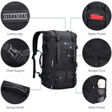 WITZMAN Travel Backpack for Men Large 3-in-1 Carry-on Bag