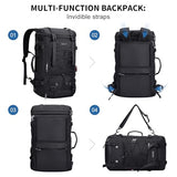 WITZMAN Travel Backpack for Men Large 3-in-1 Carry-on Bag