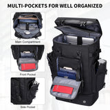WITZMAN Travel Backpack for Men Women Carry on Bags for Airline Approved Convertible Duffle Luggage Backpack Shoe Compartment (B691 Classic Black)