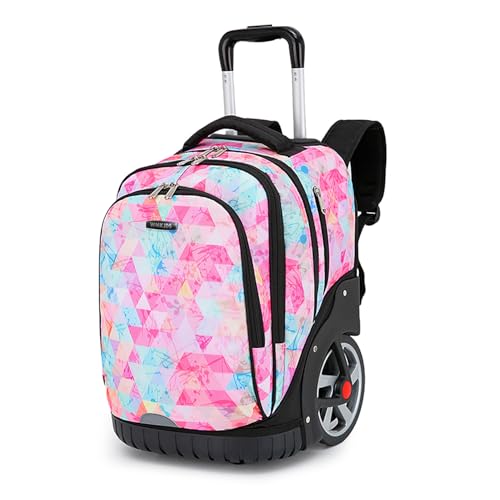WMKJDS Rolling Backpack, 55L (14.5gal) Backpack with Wheels for Business, Waterproof Backpack with Dual Handles and Silent Large | Backpacks4Less