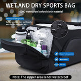 WOLFILIST Gym Bags for Men/Women, 58L Large Sports Travel Duffel Bag with Shoes Compartment & Wet Pocket, Gym Workout Backpack, Weekender Bag Overnight Backpack for Travel