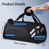 WOLFILIST Gym Bags for Men/Women, 58L Large Sports Travel Duffel Bag with Shoes Compartment & Wet Pocket, Gym Workout Backpack, Weekender Bag Overnight Backpack for Travel