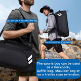 WOLFILIST Gym Bags for Men/Women, 58L Large Sports Travel Duffel Bag with Shoes Compartment & Wet Pocket, Gym Workout Backpack, Weekender Bag Overnight Backpack for Travel