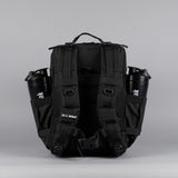 WOLFpak 35L Athletic Gym Backpack (Alpha Black) Durable 1000D Waterproof Oxford Material with MOLLE Webbing, Laptop Pocket & Dual Cup Holders, Durable Fitness/Travel/Military Daypack