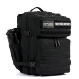WOLFpak 35L Athletic Gym Backpack (Alpha Black) Durable 1000D Waterproof Oxford Material with MOLLE Webbing, Laptop Pocket & Dual Cup Holders, Durable Fitness/Travel/Military Daypack