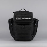 WOLFpak 35L Athletic Gym Backpack (Alpha Black) Durable 1000D Waterproof Oxford Material with MOLLE Webbing, Laptop Pocket & Dual Cup Holders, Durable Fitness/Travel/Military Daypack