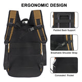 WOLT Laptop Backpack with USB Charging Port Fits Up to 17 Inch Laptop, College Backpack for Men Women, Computer Business Bookbag, Brown