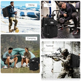 WOLT Military Tactical Backpack for Men 45L Molle Backpack 3 Day Assault Pack Bug Out Bag, Heavy Duty Rucksack for Hiking Gym(Black)