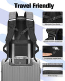 WOLT Skateboard Backpack, 15.6 Inch Laptop Backpack for Men Women, Sports Backpack with Ball Holder for Longboard Basketball Soccer, Grey