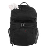 WOLVERINE 18 Can Cooler Backpack | Durable Nailhead Nylon, Dual Compartment Cooler & Dry Storage, Padded Mesh Back Panel, & Exterior Water Bottle Pockets
