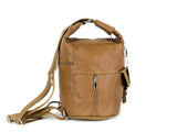 Women Genuine Leather Sling Purse Handbag Shoulder Bag Backpack Slouch Organizer with Free Wayfarer REVO Sunglasses