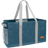 WONDAY Extra Large Utility Tote Bag - Standing Reusable Grocery Bag with Handle, Collapsible Storage Organizer for Shopping, Beach, Work