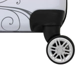 World Traveler Butterfly 2 - Piece Carry - On Polycarbonate Hardside Expandable Spinner Luggage Set