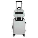 World Traveler Butterfly 2 - Piece Carry - On Polycarbonate Hardside Expandable Spinner Luggage Set